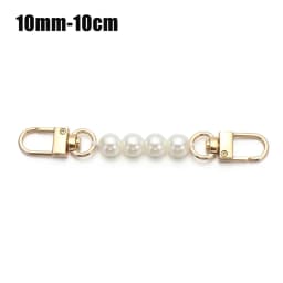 8/10mm Pearl Strap for Bags Handbag Handles DIY purse Replacement Long Beaded Chain for Shoulder Bag Straps Pearl Belt