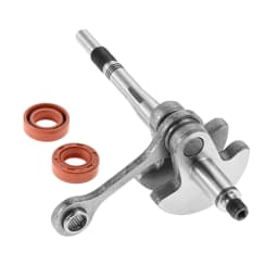 4140 030 0400 Crankshaft with 2pcs Seal Fit for Stihl FS38 FS40 FS45 FS46 FS55 String Grass Trimmer Outdoor Garden Power Tool
