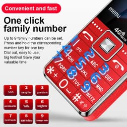 Low Price Unlocked Senior Large Push-Button Phone For Elderly SOS Key Speed Dial Portable Tow Sim Loud Voice Strong Torch Cheap