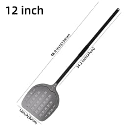 12 13 14Inch Pizza Peel Long Handle Turning Aluminum Pizza Turner Nonstick Baking Tool Perforated Paddle Kitchen Accessory