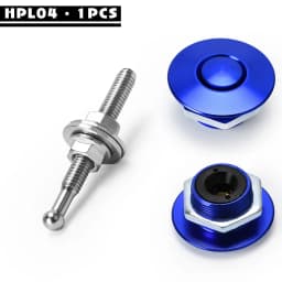 Universal 32mm/1.25" Push Button Billet Hood Pins Lock Clip Kit Engine Bonnets Lock Aluminum Car Quick Latch PQY-HPL04/05