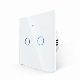 White Black 1/2/3 Gang 2Way RF433MHZ Wifi Touch Switch Smart Home Wall Light Support Alexa Tuya App Remote