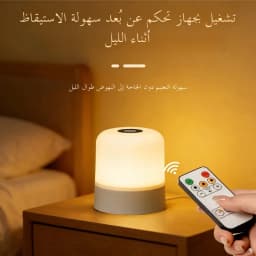 LED Touch Switch Night Lamp Remote Control Rechargeable Three Colors Dimmable Light Timing Bedside Sleeping Reading Table Lights