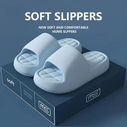 Men Summer Slippers Indoor Soft Sole Memory Insole Bathroom Non Slip Stylish Lightweight Casual Beach Couple Vacation