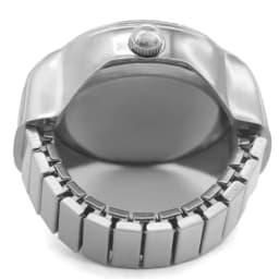 New Hot Sales Creative Diamond-Set Ring Watches With Alloy Cases, Finger Round Dials For Couples And Men