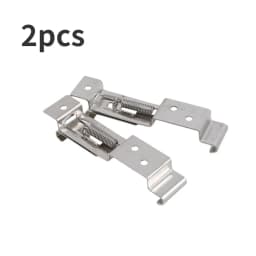 4PCS Car License Plate Frame Holder Trailer Number Stainless Steel Bracket Cars Frame Holder Clamps Trailer Number Plate Clips