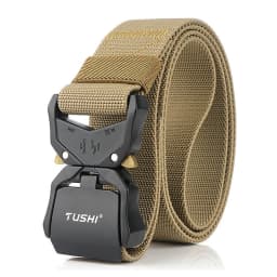 VATLTY New Casual Elastic Belt for Male Quick Release Alloy Buckle Tactical Outdoor Belt Men's Blue Stretch Belt