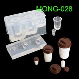 3D Real Mini Glass Bottle Drink Pan Pot Storage Box Silicone Mold Epoxy Resin Pendant Casting Mold DIY Jewelry Making Tools