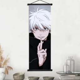 Jujutsu Kaisen Gojo Satoru & Geto Suguru Anime Art Fabric Wall Hanging Scroll Home Decor