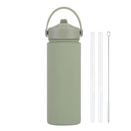 Insulated Water Bottle 500ml Custom Text/Logo - 304 Steel, 24H Cold, Office & Gym Essentials