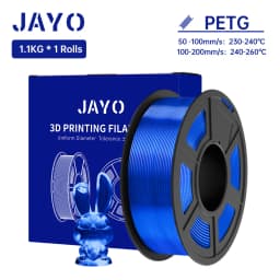 JAYO 1.1KG PETG Filament 1.75mm PETG 3D Printer Filament Fit Most FDM 3D Printer Neatly Wound 3D Printing Materials