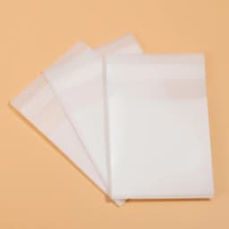 100pcs Transparent Frosted Opp Bag Self Adhesive Pouch for DIY Handmade Candy Cookie Wedding Birthday Party Gift Packaging Bag