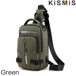 KISMIS Men's Multifunction Messenger Bag Shoulder Cloth Chest Bags Crossbody Casual Man USB Charging Handbag