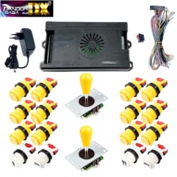 9800 in 1 Pandora Saga DX 2 Plus Arcade Box DIY Kit 8 Way Joystick American Style Push Button Game Console Cabinet Bartop