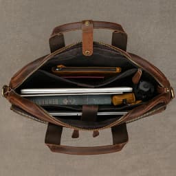 Men Briefcase Genuine Leather Laptop Bag 14 15.6" PC Doctor Lawyer Computer Bag Cowhide Male Briefcase Leather Men Business Bag