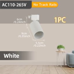 GU10 LED Track Light Full Sets Ceiling Lighting Indoor Kitchen Lamp LED Spotlight for Living Room Store Decor Ceiling Spot Light