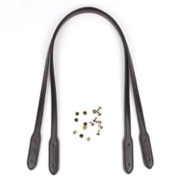 2Pcs Leather Bag Handle Straps Detachable DIY Handbag Replacement Shoulder Strap Short Bags Belt with Rivets Accessories 72cm