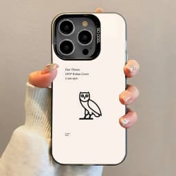 D-Drake O-OvO OWL Phone Case For iPhone 17 16e 16 15 14 13 12 11 mini Pro Max X XR XSMAX 8 7 Air Plus Anti Fall Matte Back Cover