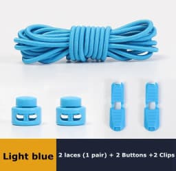 No Tie Shoe Laces Suitable for All Shoes Round Spring Lock Elastic Shoelaces Quick Wear in 1 Second Hiking Sports Lazy Shoelace