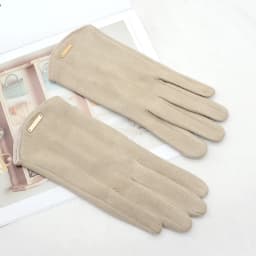 Women Autumn Winter Keep Warm Touch Screen Thin Cashmere Solid Simple Gloves Cycling Drive Suede Fabric Elegant Windproof