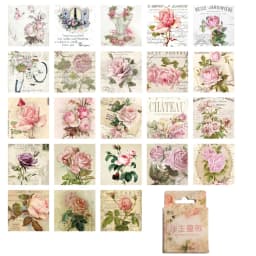 46pcs/30pcs/box Cute Strawberry Fresh Fruit Plants Florals Coffee Theme Magician Diary Journaling DIY Creative Seal Stickers