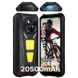 DOOGEE V Max Play Rugged Phone Projector 6.78" 120Hz 36GB 512GB Dimensity 7300 200MP Camera 20500mAh Dual Camping lights NFC