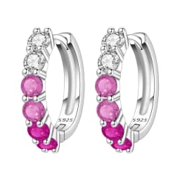 Orstarry S925 Sterling Silver Colorful Wavy Earrings Versatile Hoop Earrings For Women Jewelry Original Party Gifts