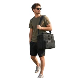 18L Insulated Picnic Cooler Bag Tactical Expandable Leakproof Thermal Bag for Men Women Family Outdoor Camping Beach Park BBQ Travel Large Capacity Heavy Duty Food Drink Cooler Tote Day Trip Tailgate Adults Reusable Shoulder Lunch Cooler Bag Keep Cold