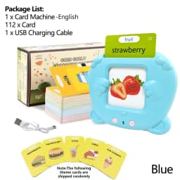 Talking Flash Cards for Toddlers Montessori Early Educational Learning Machine Flashcards Speech Therapy Toys for Kids Boy Girls