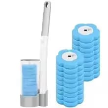18/36Pcs Toilet Brush With Disposable Replacement Head Kits Upgrade Long Handle Bathroom Cleaning Brush For Home Wc Accessories