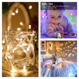 1/3/4/10M Fairy Light String LED Lights Garlands Battery-operated Festoon Christmas Decoration Wedding Party New year's Decor
