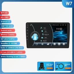 Hizpo CarPlay Android 14 Auto Radio for For Audi A4 B6 B7 S4 RS4 1999-2008 Seat Exeo 4G Car Multimedia GPS 2din Autoradio System