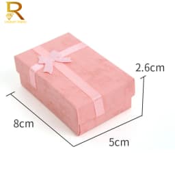 24 pcs High Quality Paper Ring Necklace Set Jewelry Necklace Earrings Rectangular Package Gift Box 5*8*2.5cm