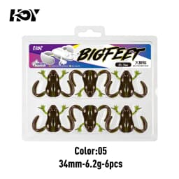 Kingdom 4pcs High Elastic TPE Frog Fishing Bait 34mm 6.2g 43mm 11g Floating Silicone Swimbait Bass Lure For Freshwater Fishing
