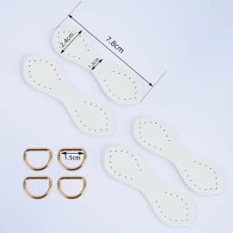 2pcs 4pcs Hand-Stitched DIY Buckle D Genuine Cowhide Leather Bag Straps Clip Connectors Hook Clasp Replacements