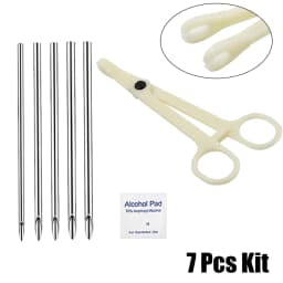 98/69/48/7PCS Piercing Tool Kit Professional Ear Nose Piercing Needles Clamp Glove Marker Pen Tragus Lip Navel Piercing Tool Set