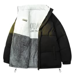 Men's Casual Double-sided Loose Padded Jackets High Quality Versatile Lambskin Fleece Coat Winter Thick Warm Outerwear for Male