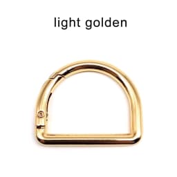 HZYUEGOU D Shape Type Spring Ring Openable Leather Bag Handbag Strap Buckle Connect Keyring Dog Chain Snap Clasp Clip Carabiner