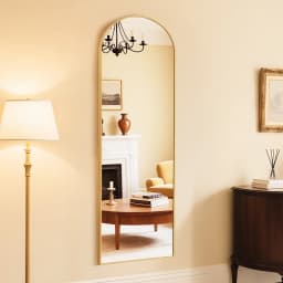 MCQ 59"x16" Full Length Mirror Standing Hanging or Leaning Wall Shatterproof Glass Mirror Aluminum Alloy Thin Frame for Home