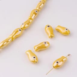 10Pcs Retro Small Fish Beads Charms Ceramic Spacer Loose Beads For Jewelry Making DIY Bracelet Accessories