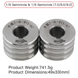 Rolling Mill Auxiliary MOLDS for Bracelet Rolling Machine Round Oval Flat Profiles