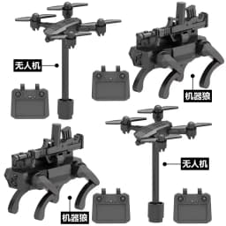 Military Soldier Building Blocks, Special Agent DIY Assembly Brick Toy, Collectible Action Figure Model Desktop Ornament