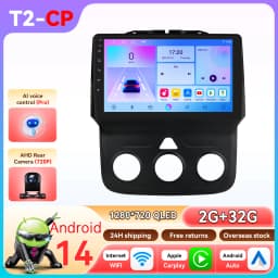 Hizpo 8Core 2Din Android 14 Car Radio For Dodge Ram 1500 2500 3500 2013-2018 AI Car Multimedia GPS 4G Carplay By Snapdragon 6115