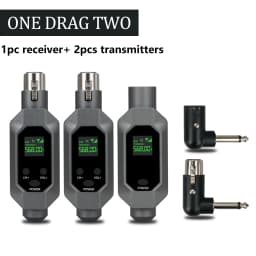 XGES Wireless Microphone Converter XLR Transmitter and Receiver Microphone Wireless System for Dynamic Microphone