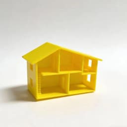 Hot Sale Unfinished White Miniature Dollhouse Model Multiple Rooms Smooth Surface For DIY Craft Kids Play