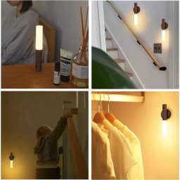Auto LED Night Light Magnetic Multifunctional Smart Motion Sensor USB Rechargeable TYPE-C Wireless Closet Wardrobe Lamp