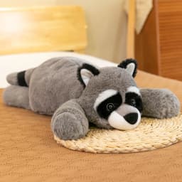 Crouching Sloth Plush Toy Simulation Fox Doll Small Raccoon Doll Crocodile Pillow Children's Gift