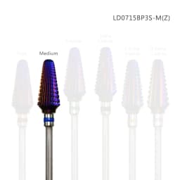 HYTOOS Purple Carbide Nail Drill Bits 3/32" Tornado Carbide Bit Milling Cutters For Manicure Pedicure Nails Accessories Tools