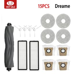 For Dreame L10s Ultra / L10S Pro Robot Vacuum Cleaner Accessories Vacuum Bags Mop Filter For Vacuum Cleaner Cleaning Brush