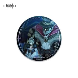 Game Impact Fatui Harbinger II Capitano Jester Arlecchino Doctor Pin Badge Backpack Icon Button Laser Brooch Accessories Gift